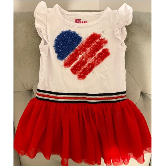 NWOT. Macy’s Epic Threads Americana Dress. 2T. - Picture 2 of 2